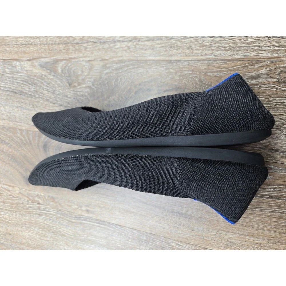 Rothy's The Point Flats Black Ballet Black Women's Size 7